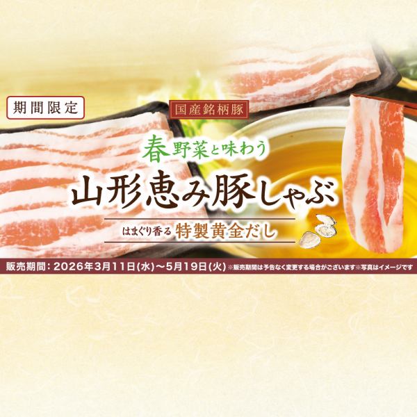 【期間限定:食べ放題】「山形恵み豚・豚コース」4,378円(税込)~