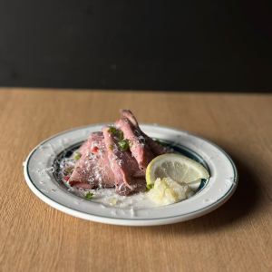 Beef tongue carpaccio