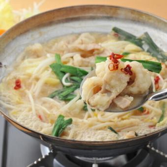【9品+飲み放題】喜どりもつ鍋満足コース◎6000円（税込）