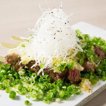 Daisen chicken liver covered in green onions