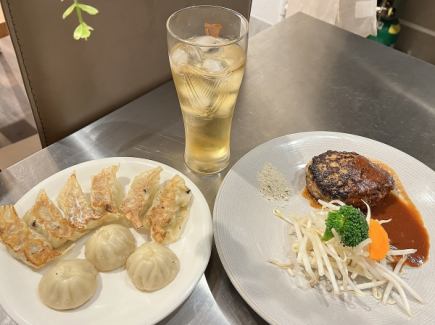 고베 쇠고기 햄버거 & 봉황 우롱 하이 세트