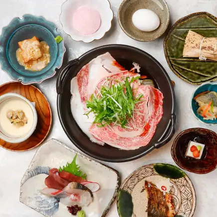 【 料理長特別 】コース　全11品＋飲み放題付（利き酒師ペアリング日本酒含む） 12000円（税込）