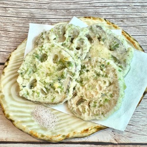 れんこんの磯部揚げ