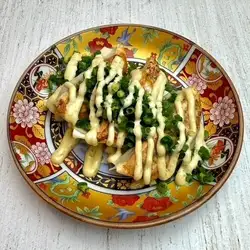 Green onion, yuzu pepper, and mayonnaise dumplings (3 pieces)