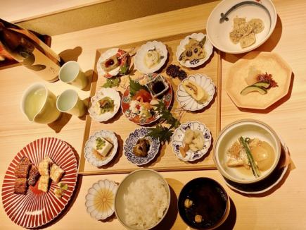 [For entertaining or special occasions] Gion Kikugawa Kaiseki: 8 dishes of carefully selected eel and seasonal ingredients, 10,000 yen (tax included)