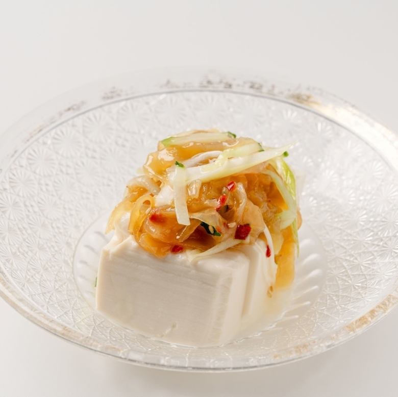 冷製クラゲの冷奴