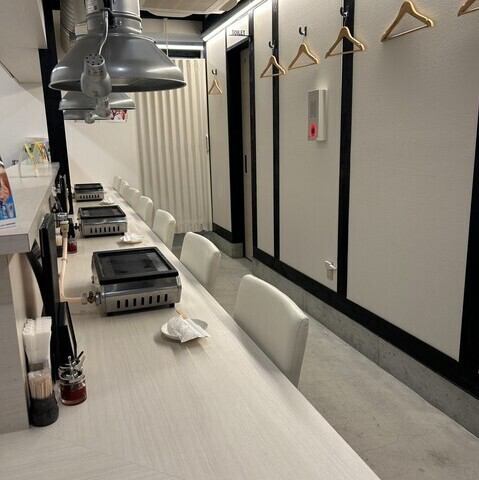 カウンター席もご用意致しております♪お仕事帰りにお一人でサクっとずんぐりの焼肉を楽しみに来て下さい♪