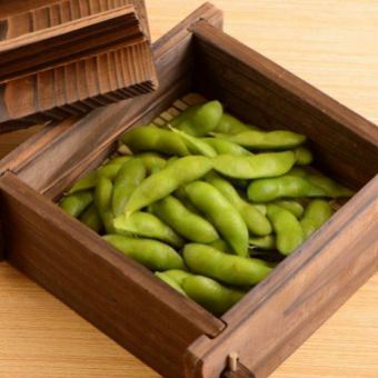 Steamed green tea beans