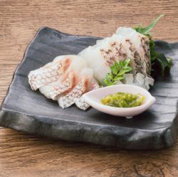 Grilled sea bream sashimi
