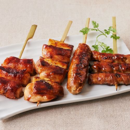 Assortment of popular skewers