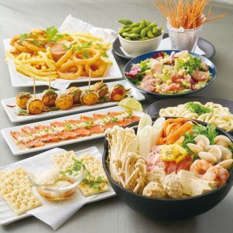 [2 people or more] <Chicken meatball and pork chanko hotpot course> ☆ 4,000 yen (tax included) with 2 hours of all-you-can-drink