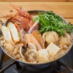 Rich seafood miso hotpot (1 serving)