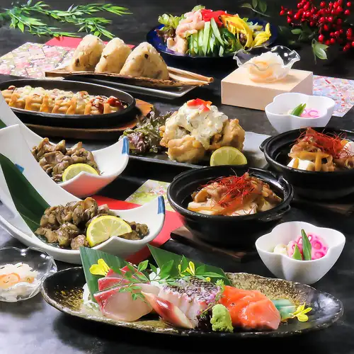 【宴会に◎】各種コース料理ご用意！季節の食材を使ったコースはもちろんご当地メニューを盛り込んだコース