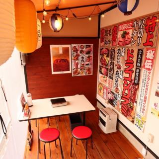 こちらのテラス席では最大25名様までご予約を承っております。