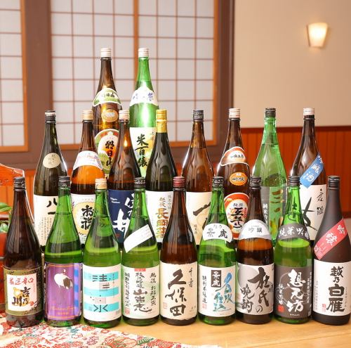 <p>This store has the best lineup of local sake in Nagaoka.At our store, you can enjoy ginjo-class sake from 16 sake breweries in Nagaoka.There is no doubt that you will be able to feel Nagaoka with delicious sake.Premium All-you-can-drink 3,000 offers a wide lineup of this sake.If you like alcohol, please use it for entertaining.</p>