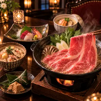 ★９月～取り分不要！【旬を味わう全8品】季節の前菜・旬魚・中島牧場牛を楽しむ4,500円