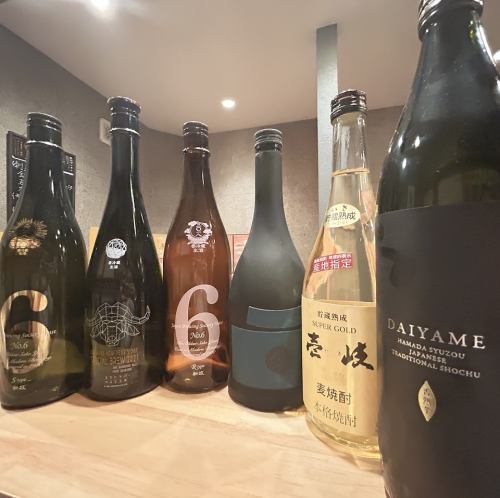 希少な日本酒や焼酎☆