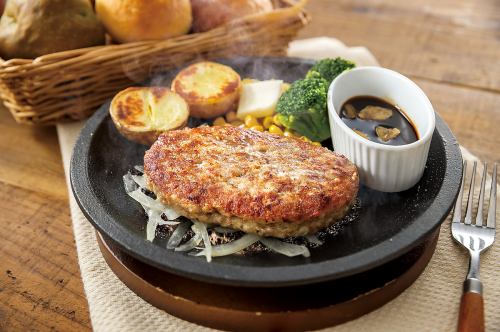 汉堡牛排（蒜蓉酱油）◆