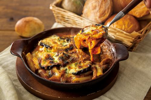 茄子蘑菇肉酱焗烤◆