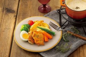 奶酪火锅烤鸡盘