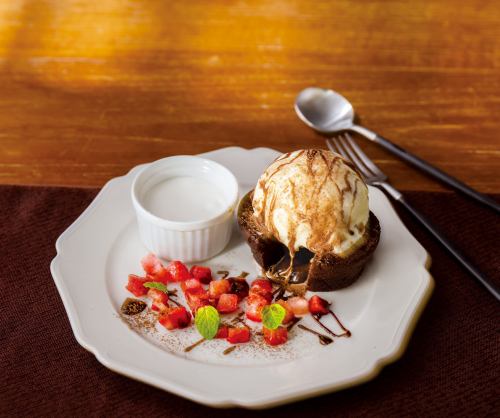 融化的巧克力软糖