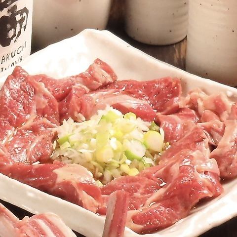 Our most popular dish: Salted Genghis Khan (grilled lamb)