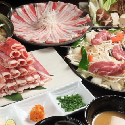 【フロア貸切可能】【全10品】【ラムしゃぶ&ジンギスカン2種堪能コース】飲み放題付6500円