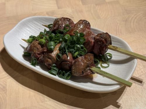 ネギ塩白レバー串