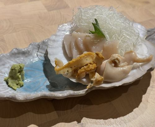 活ホタテ刺し