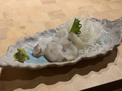 活タコ刺し