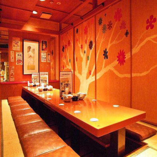 It is a private room where you can dig in about 15 to 18 people! Easy to use for large and small banquets ◎ 10 people please consult.