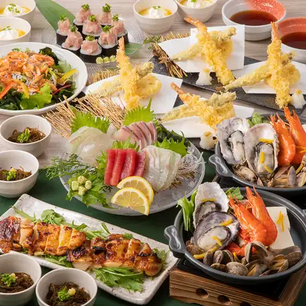 しちふくコース　前菜から〆まで全8品の5000円コース