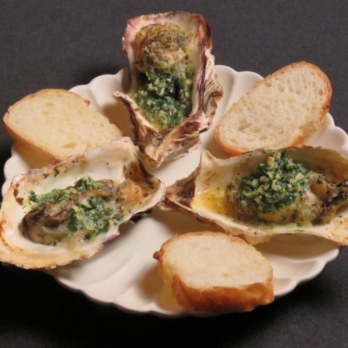 Hiroshima oysters baked in herbal breadcrumbs