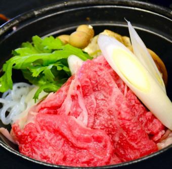 Wagyu !! Kokura beef sukiyaki pot (for 1 person)