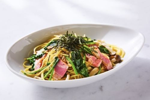 ほうれん草とベーコンのバター醤油