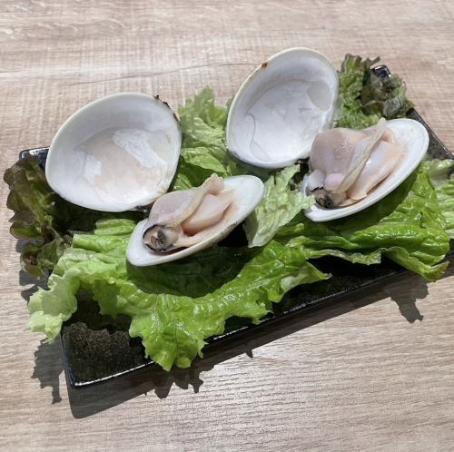 かに味噌かに身乗せ/大焼きハマグリ(天然塩・バター醤油)