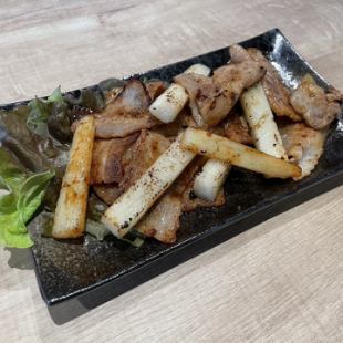 豚バラと長芋バター焼き 1人前