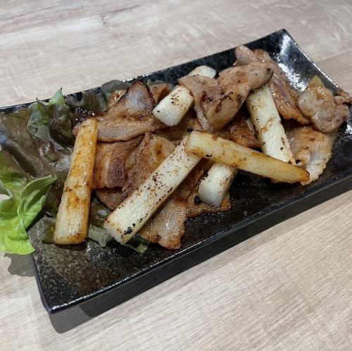 豚バラと長芋バター焼き 1人前