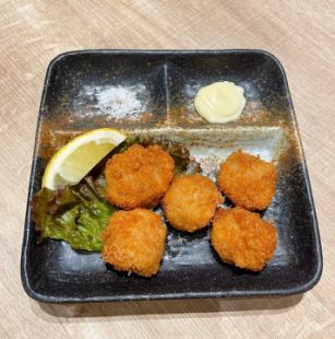 たけのこ天ぷら/ホタテフライ