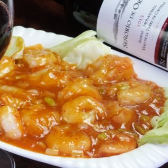 【飲み放題付】揚げ豚肉の醤油炒め、チンジャオロースなど全8品《1コース》3500円(税込)