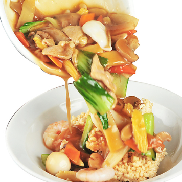 五目おこげ/チャーシューチャーハン