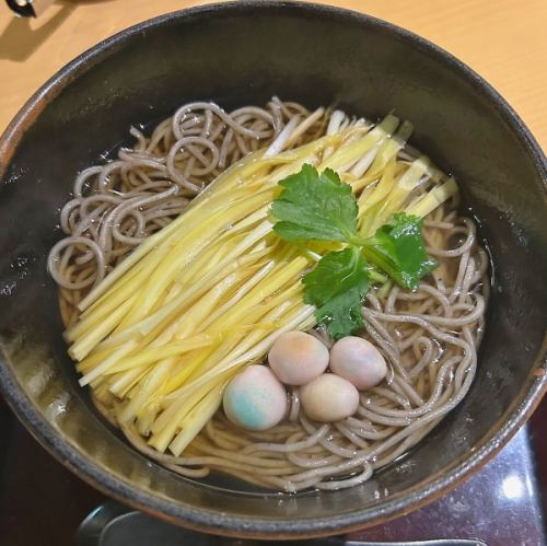 Yellow chive soba