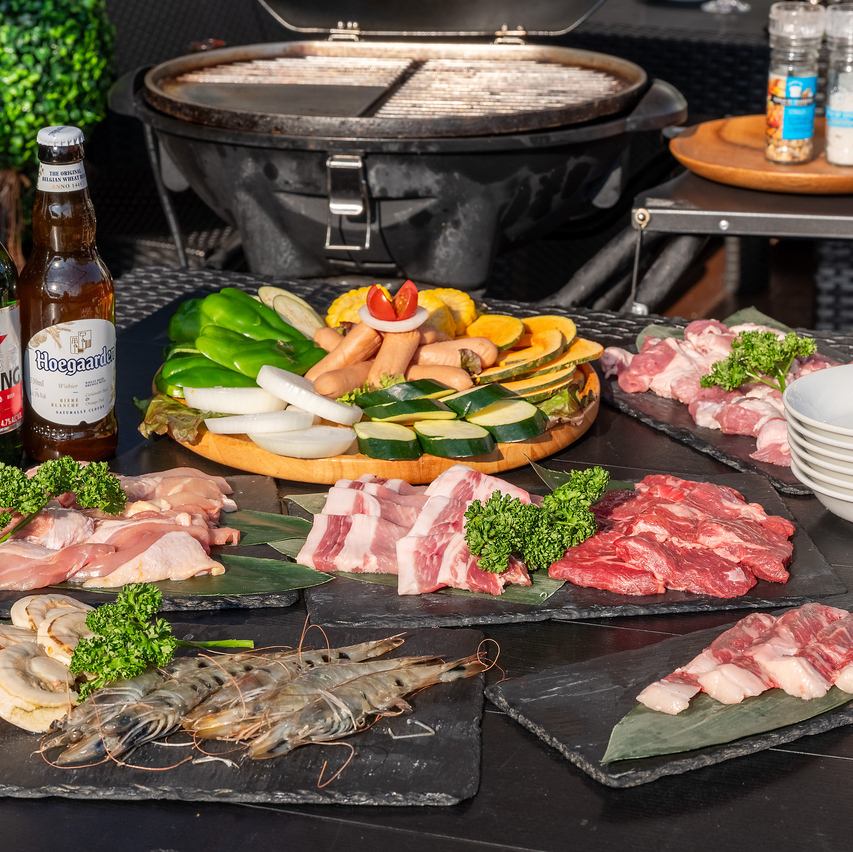 防風・雨天でも利用可能 屋上グランピング＆手ぶらバーベキュー！