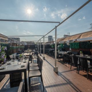 Enjoy a BBQ under the clear blue sky