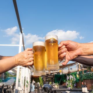 Cheers to the blue sky!