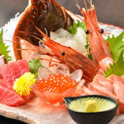 Assortment of 3 kinds of sashimi