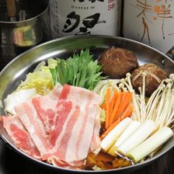 Kagoshima black pork shabu-shabu