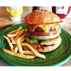 MOZZARELLA cheese burger