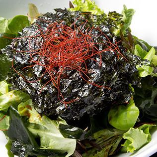 Wakame seaweed and seaweed salad