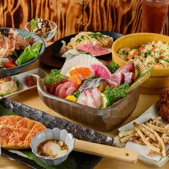 【風コース】2時間飲放付き!!匠の大山鶏つくね焼き、季節の炊き込みご飯など8品を堪能!鍋無し